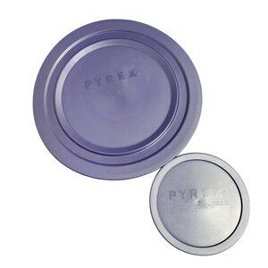 Pyrex Replacement Lids For 7404-PC & 7201-PC Plastic Round Purple Made In USA